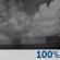 Sunday Night: Rain showers before 1am, then rain and snow showers. Some thunder is also possible.  Low around 35. South wind around 20 mph becoming west after midnight. Winds could gust as high as 30 mph.  Chance of precipitation is 100%.