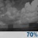 Tuesday Night: Showers likely and possibly a thunderstorm before 2am, then a chance of showers and thunderstorms after 2am.  Partly cloudy, with a low around 69. Southwest wind around 10 mph, with gusts as high as 15 mph.  Chance of precipitation is 70%.