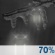 Friday Night: Rain likely, possibly mixed with sleet before 10pm, then a slight chance of rain between 10pm and 1am.  Cloudy, with a low around 35. South wind around 6 mph becoming calm  in the evening.  Chance of precipitation is 70%. Little or no sleet accumulation expected. 