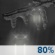 Friday Night: Rain, possibly mixed with sleet before 11pm, then a slight chance of rain between 11pm and 1am.  Low around 34. South wind around 6 mph becoming calm  in the evening.  Chance of precipitation is 80%. Little or no sleet accumulation expected. 