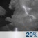 Tuesday Night: A slight chance of showers before 10pm, then a slight chance of showers and thunderstorms between 10pm and 1am, then a chance of showers after 1am.  Mostly cloudy, with a low around 40. Chance of precipitation is 40%. New rainfall amounts between a quarter and half of an inch possible. 