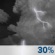 Wednesday Night: A chance of showers and thunderstorms before 8pm.  Mostly cloudy, with a low around 65. Chance of precipitation is 30%.