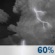 Tonight: Showers and thunderstorms likely, mainly before midnight.  Mostly cloudy, with a low around 75. South wind around 15 mph, with gusts as high as 20 mph.  Chance of precipitation is 60%. New rainfall amounts between three quarters and one inch possible. 