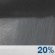 Tonight: Isolated showers before 9pm.  Cloudy during the early evening, then gradual clearing, with a low around 29. West northwest wind 5 to 9 mph becoming light northwest  after midnight.  Chance of precipitation is 20%.