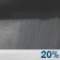 Monday Night: A 20 percent chance of showers.  Mostly cloudy, with a low around 53. East wind 6 to 9 mph. 