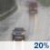 Monday: A 20 percent chance of rain before 1pm.  Partly sunny, with a high near 45. West wind 9 to 13 mph, with gusts as high as 20 mph. 