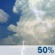 Wednesday: A chance of showers and thunderstorms, then showers likely and possibly a thunderstorm after 3pm.  Partly sunny, with a high near 95. Heat index values as high as 105. West wind 3 to 6 mph.  Chance of precipitation is 70%. New rainfall amounts between a tenth and quarter of an inch, except higher amounts possible in thunderstorms. 