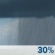 Monday: A chance of showers and thunderstorms before 1pm, then a slight chance of showers.  Mostly cloudy, with a high near 54. West wind 10 to 15 mph.  Chance of precipitation is 30%.