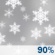 Today: Snow, mainly before 3pm.  High near 36. Northwest wind around 15 mph, with gusts as high as 20 mph.  Chance of precipitation is 90%. Total daytime snow accumulation of less than one inch possible. 